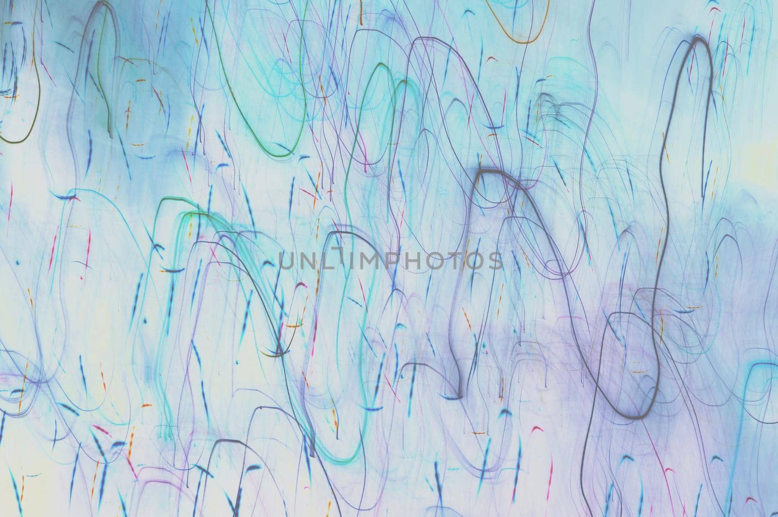 abstract background with colorful strokes blue green pink