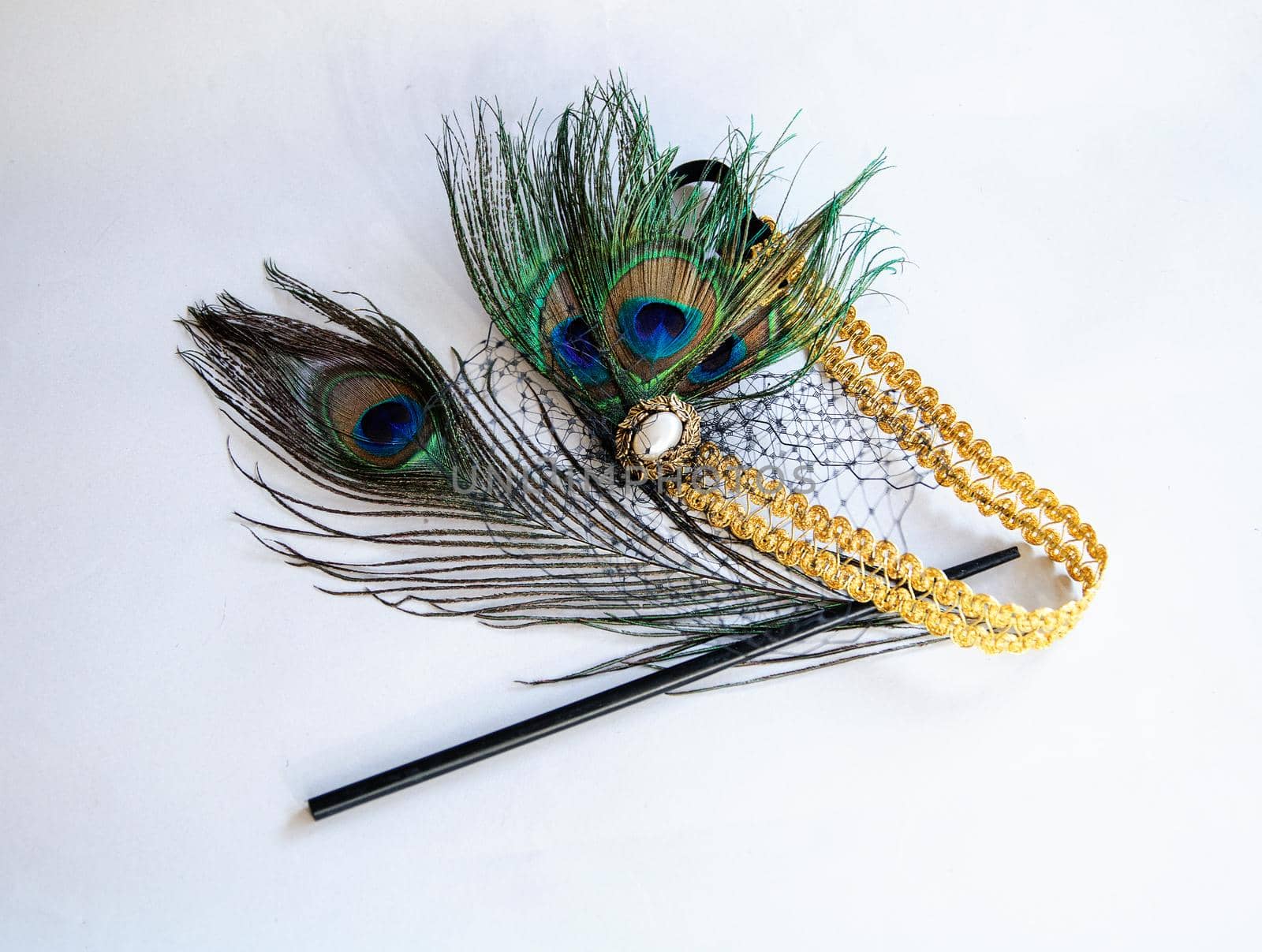 Fashion hair jewelry headpiece great gatsby for women - 1930s  and cigarette holder lady 