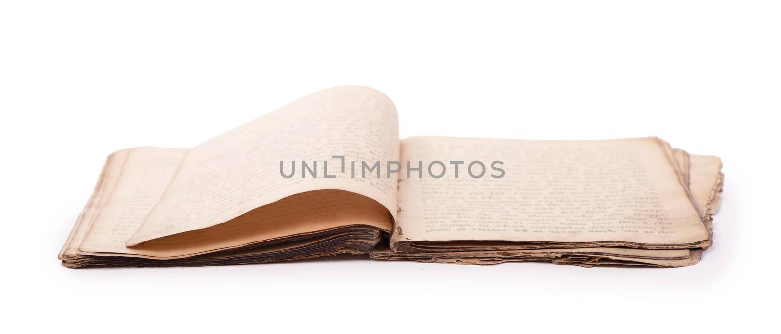 Old book pages with shadow. With clipping path by aprilphoto