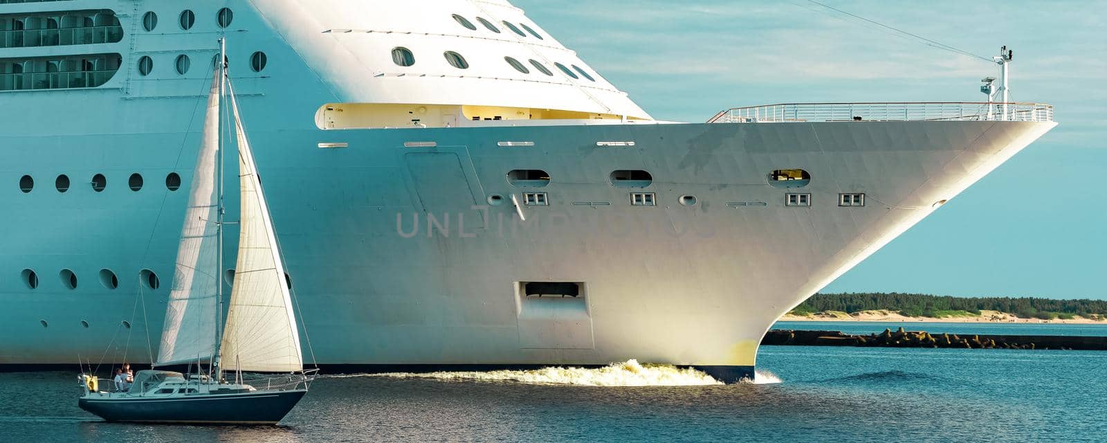 Luxury cruise liner in travel by InfinitumProdux