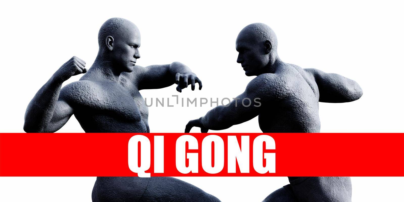 Qi gong Class Combat Fighting Sports Background