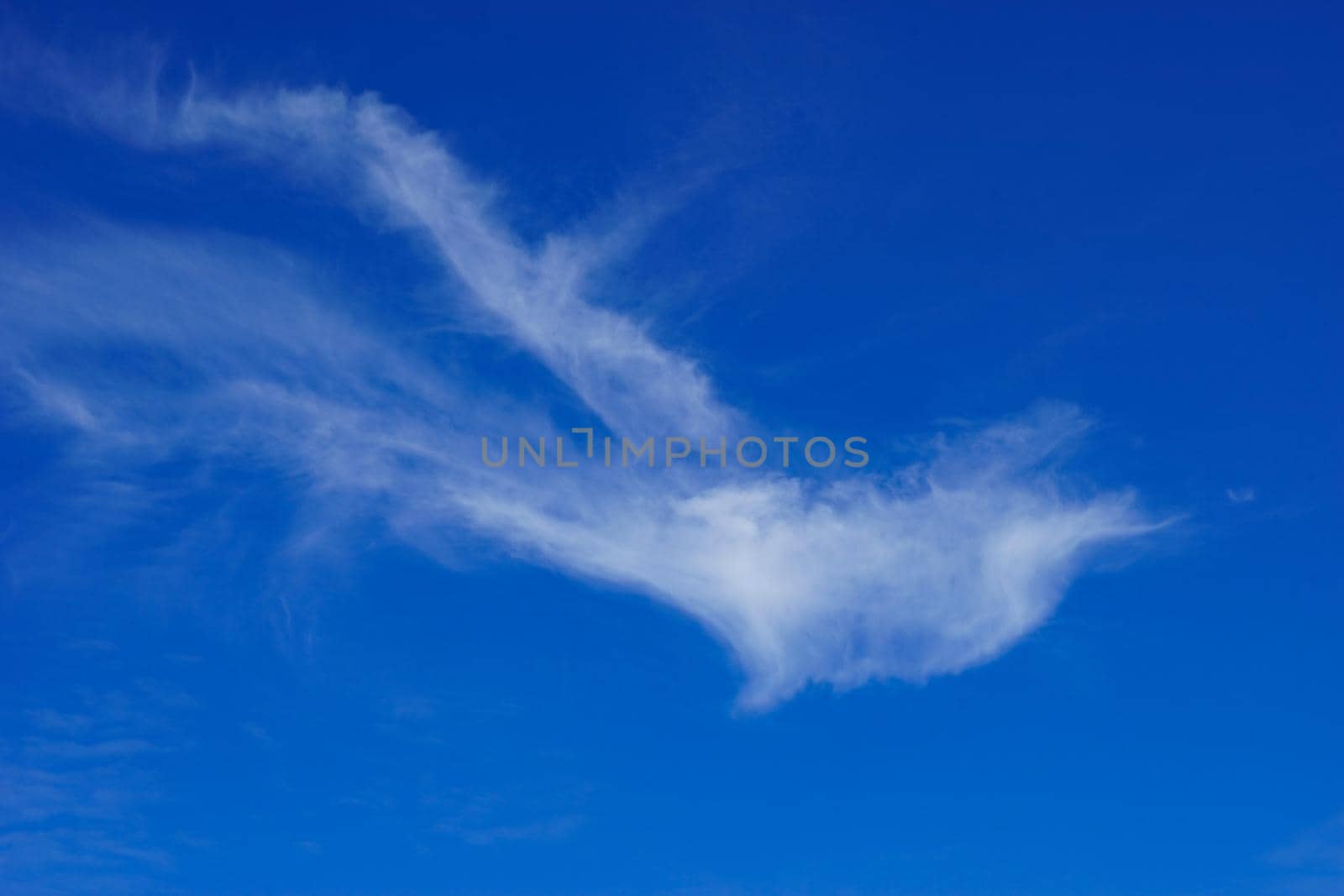 blue sky with clouds closeup by Vvicca