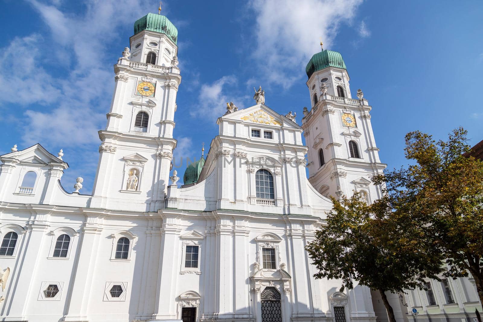 View at St. Stephen's Cathedral (Dom St. Stephan) in Passau, Bavaria, Germany by reinerc