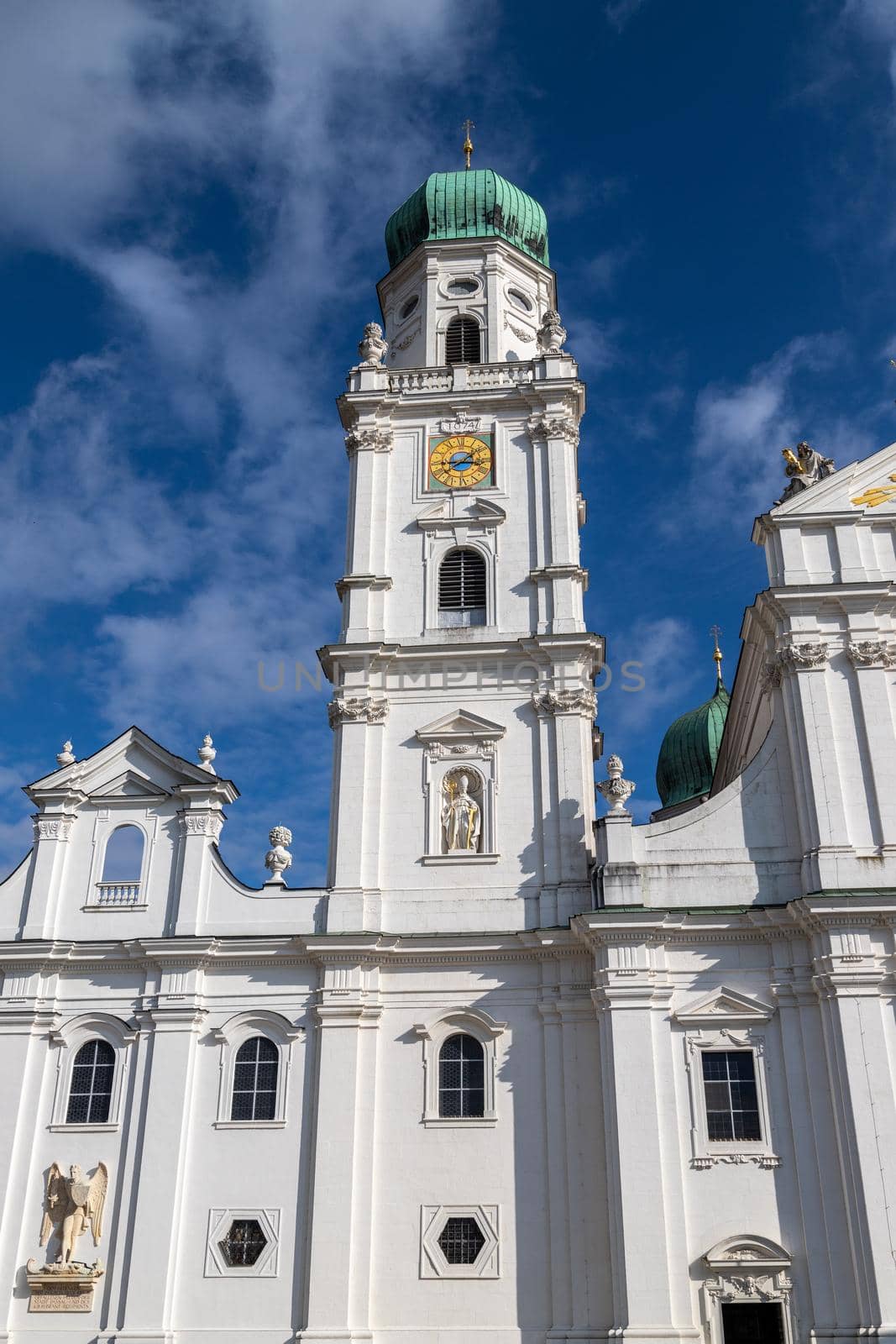 View at St. Stephen's Cathedral (Dom St. Stephan) in Passau, Bavaria, Germany by reinerc