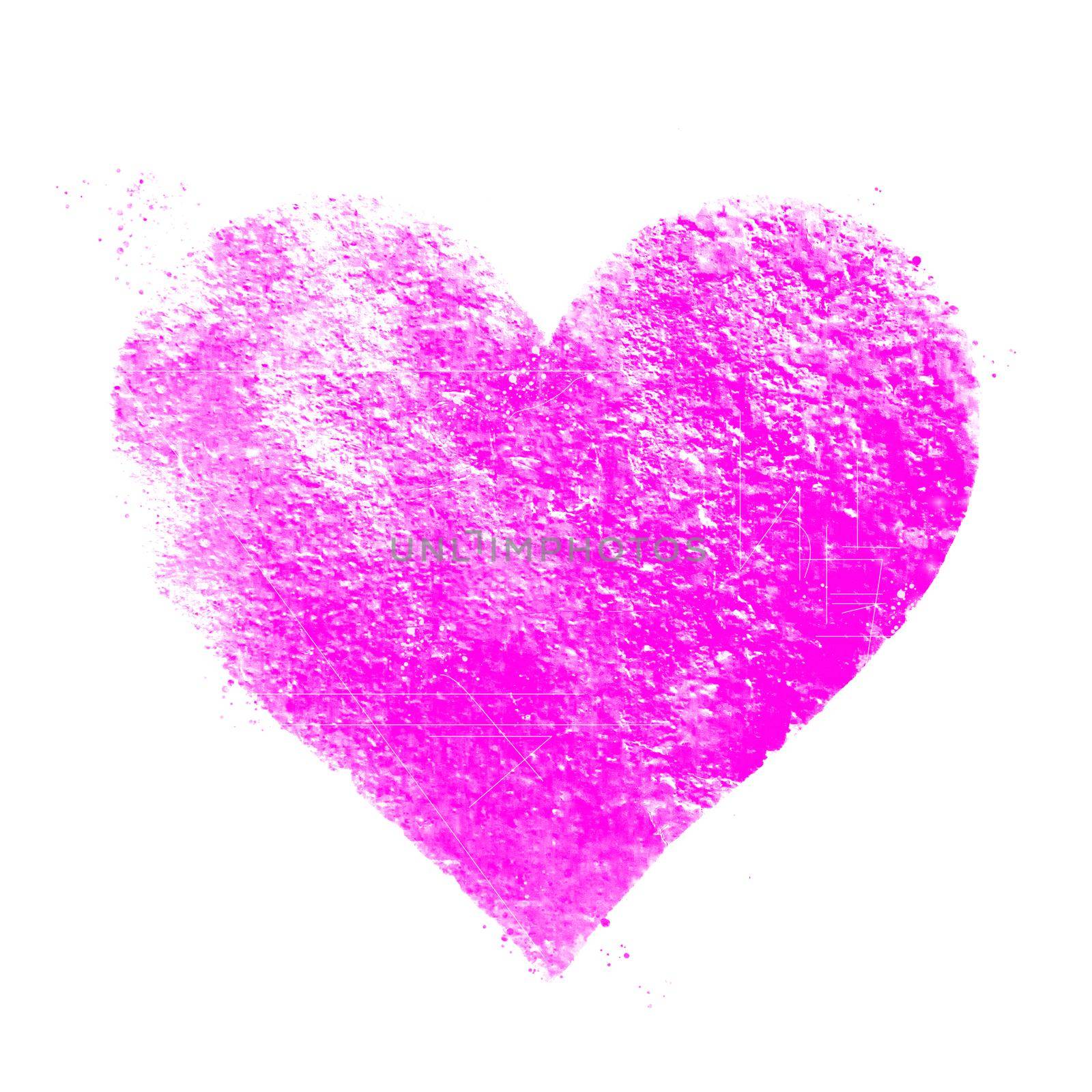 Vintage pink heart. Great for Valentine's Day, wedding, scrapbook, grunge surface textures.