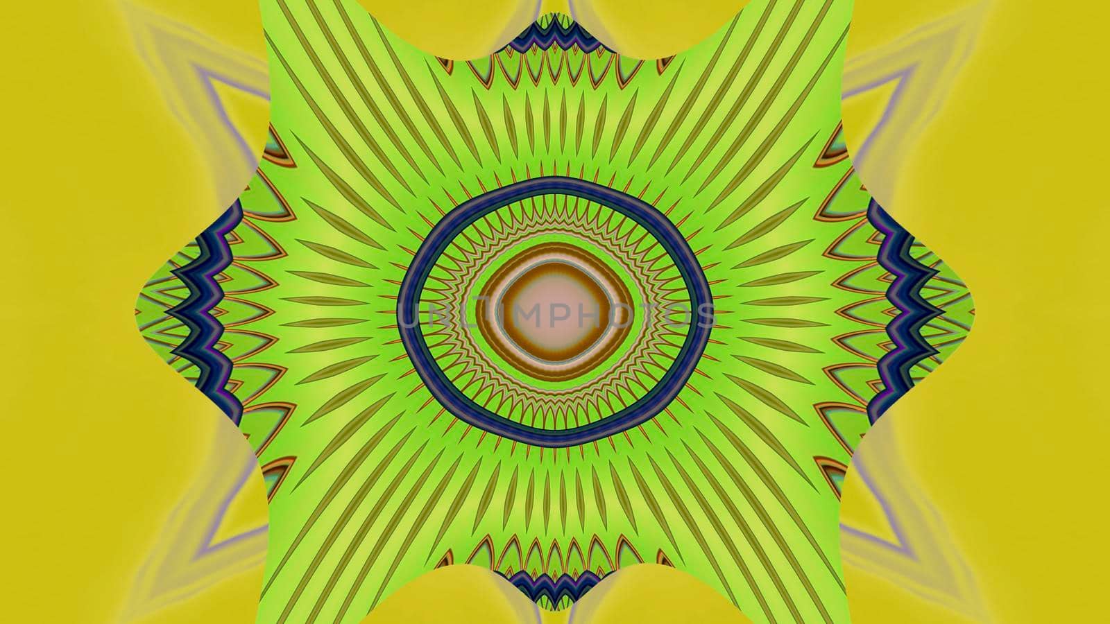 Abstract fantasy yellow background with an ornament. For the design
