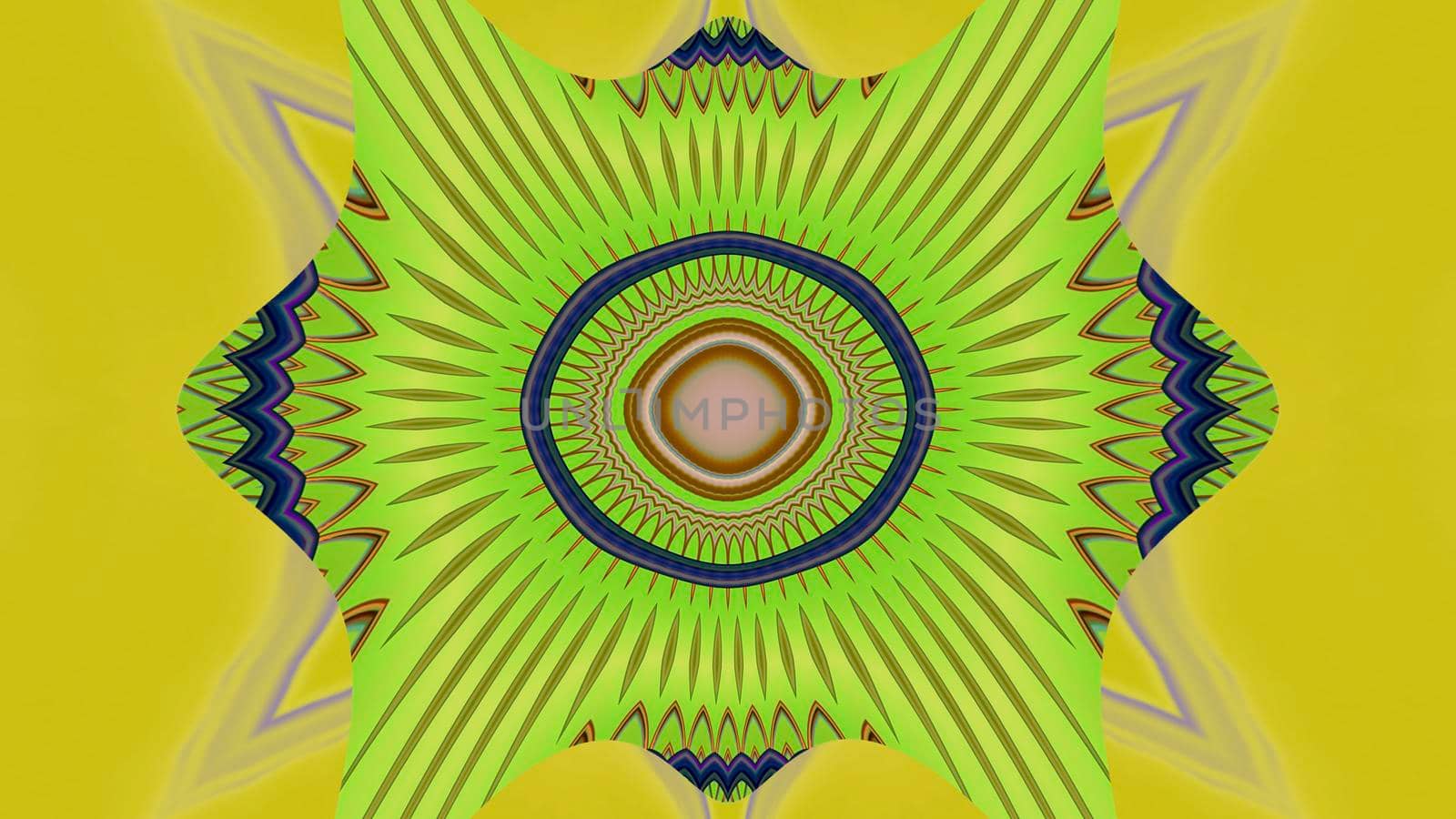 Abstract fantasy yellow background with an ornament. For the design