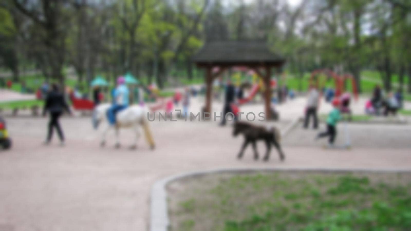 Creative urban landscape. The theme of creative abstract background with blur and bokeh effect for the background.