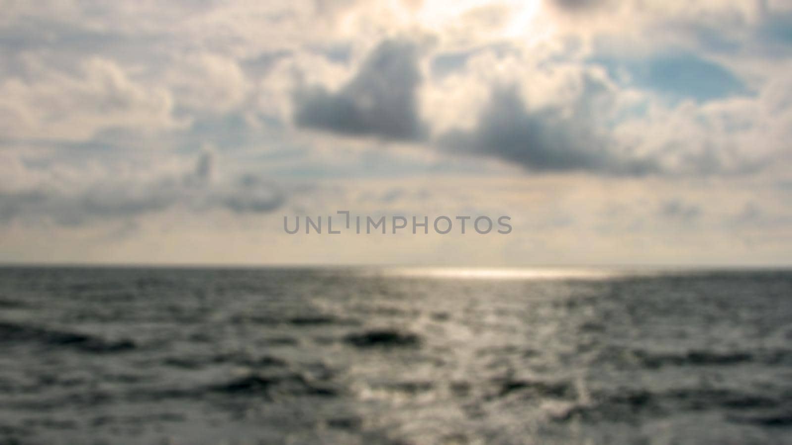 Abstract blur sea landscape. Creative idea for background, screensaver or panel. Can be used for decoration purposes.