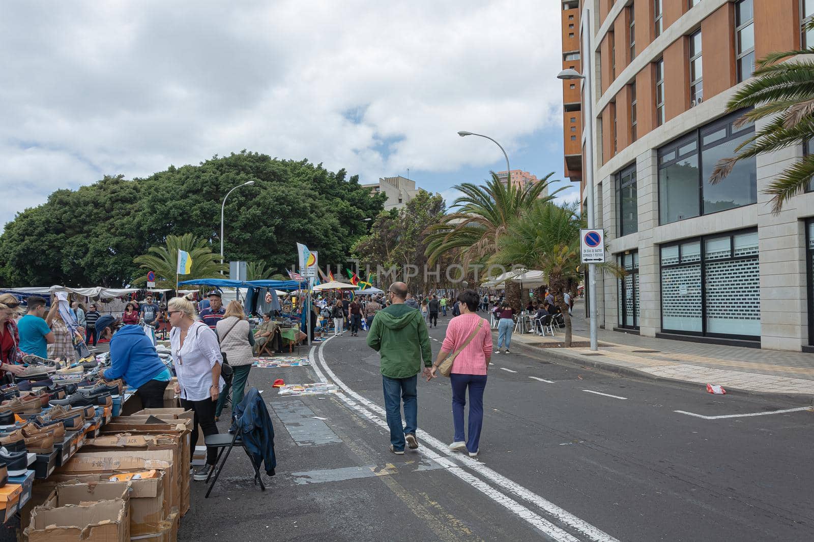 Santa Cruz de Tenerife, Spain - 05/13/2018: city market, stock photo