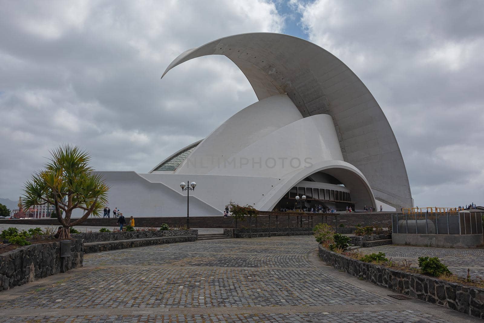 Santa Cruz de Tenerife, Spain - 05/13/2018: Auditorio de Tenerife, stock photo
