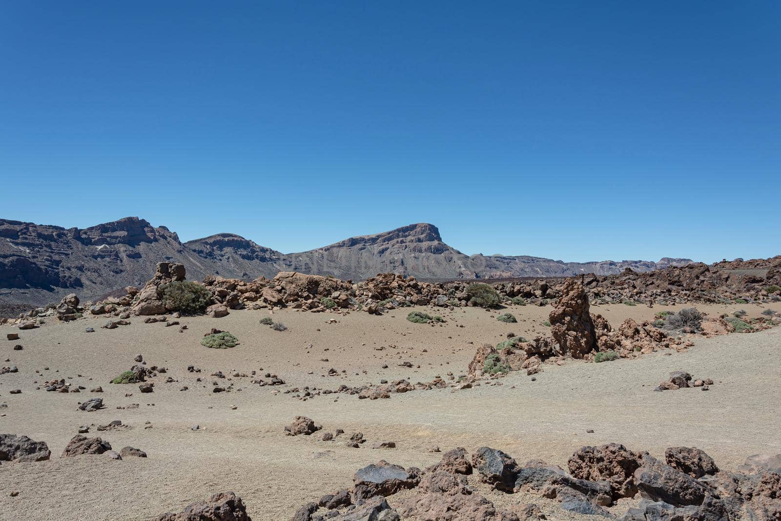 Mountain landscape. Desert foothills, rocky terrain by Grommik