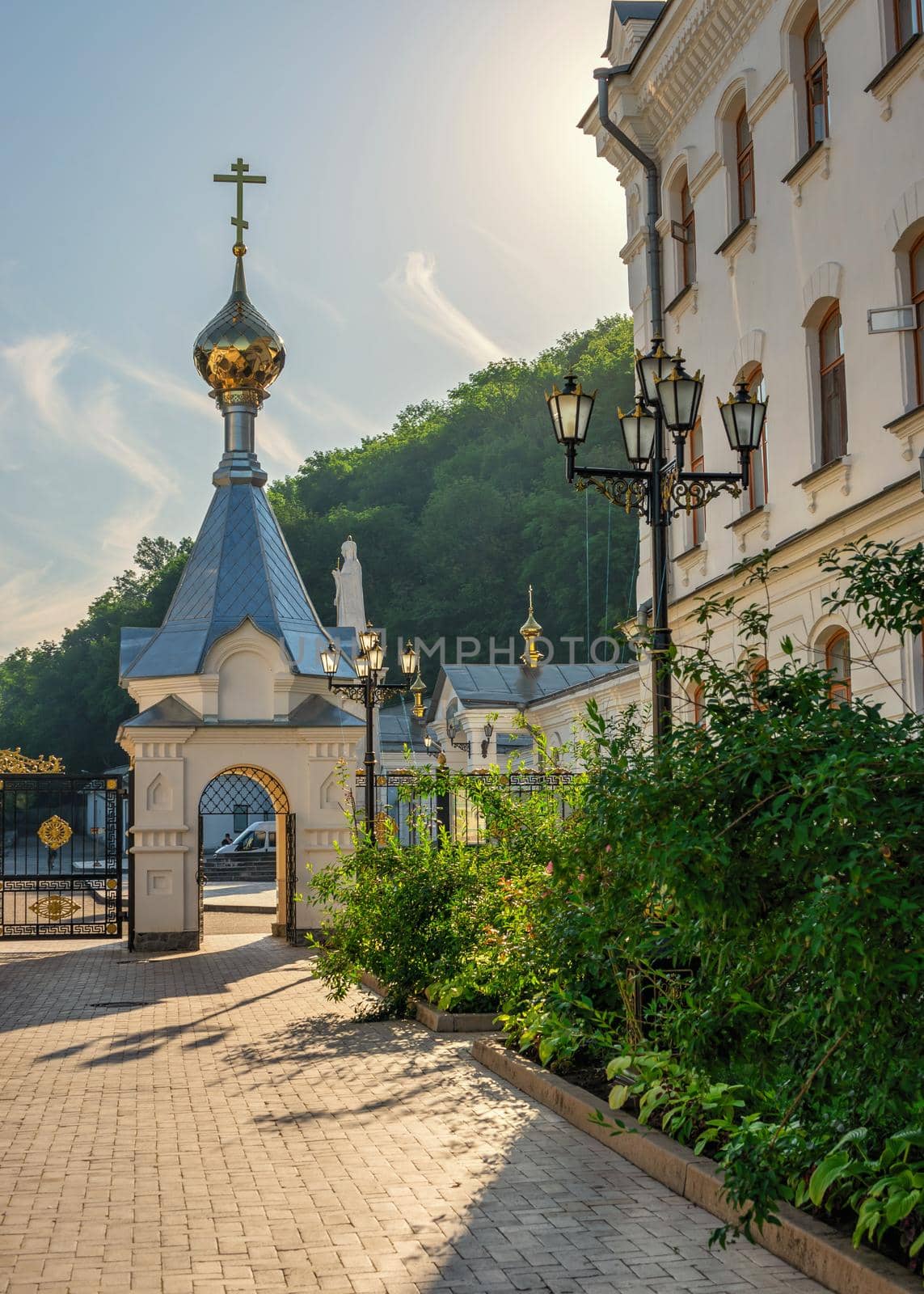 The main entrance to the Svyatogorsk Lavra in Ukraine by Multipedia