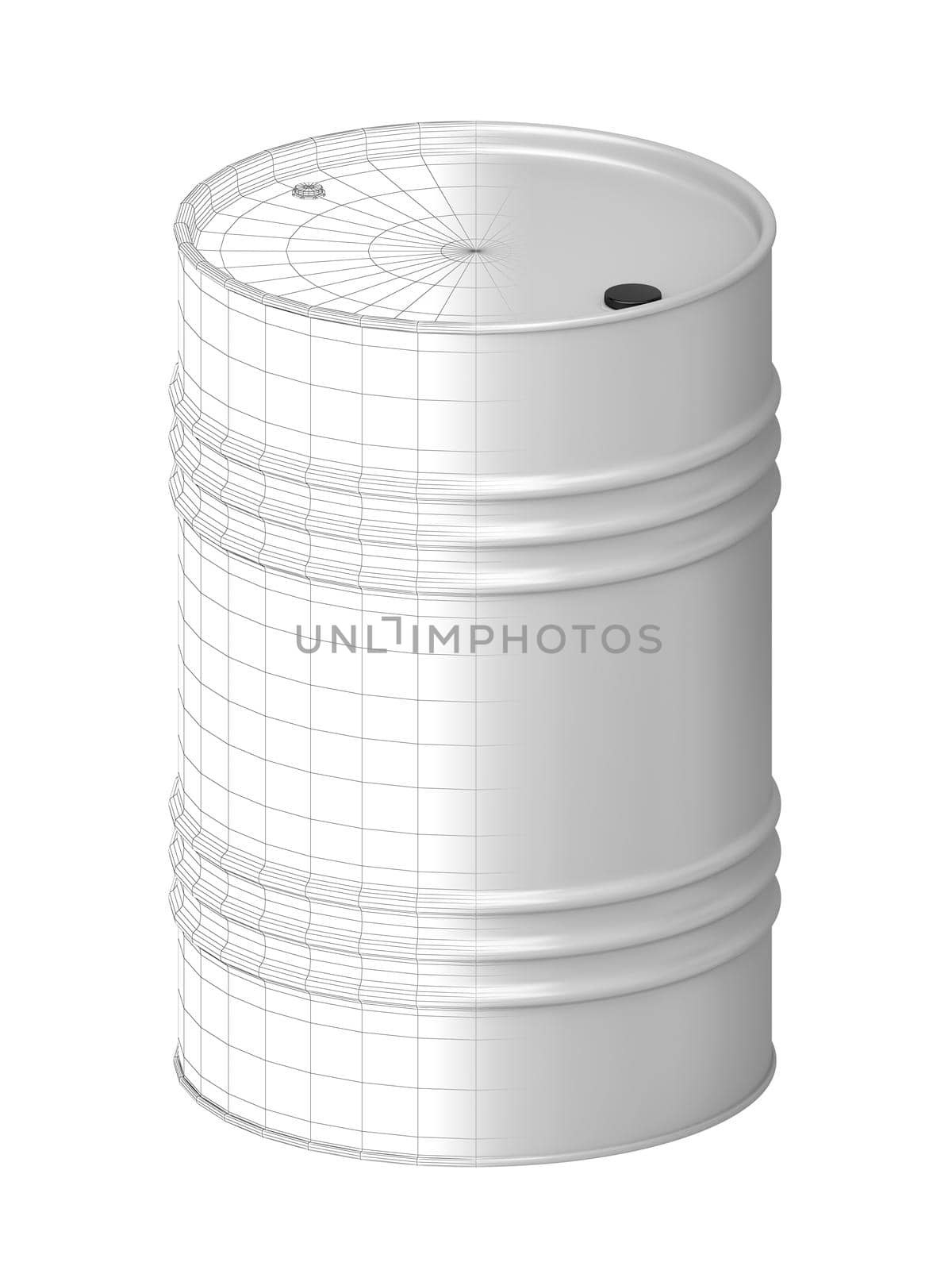 3D model of oil drum by magraphics