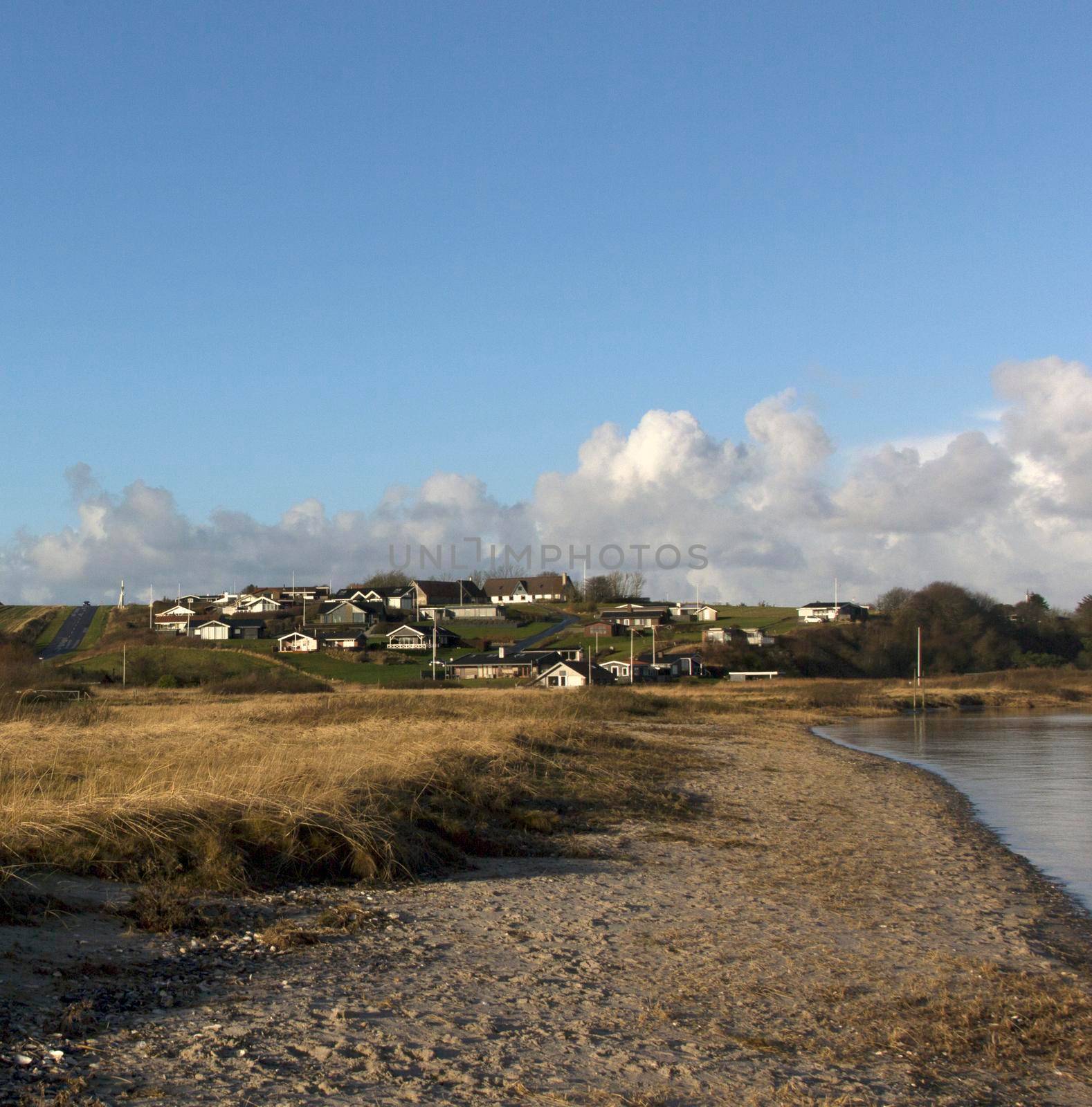 Small, wild beach in Lemvig, Denmark