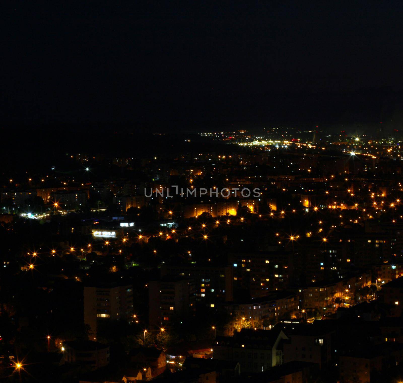 Random city at night time by Lirch
