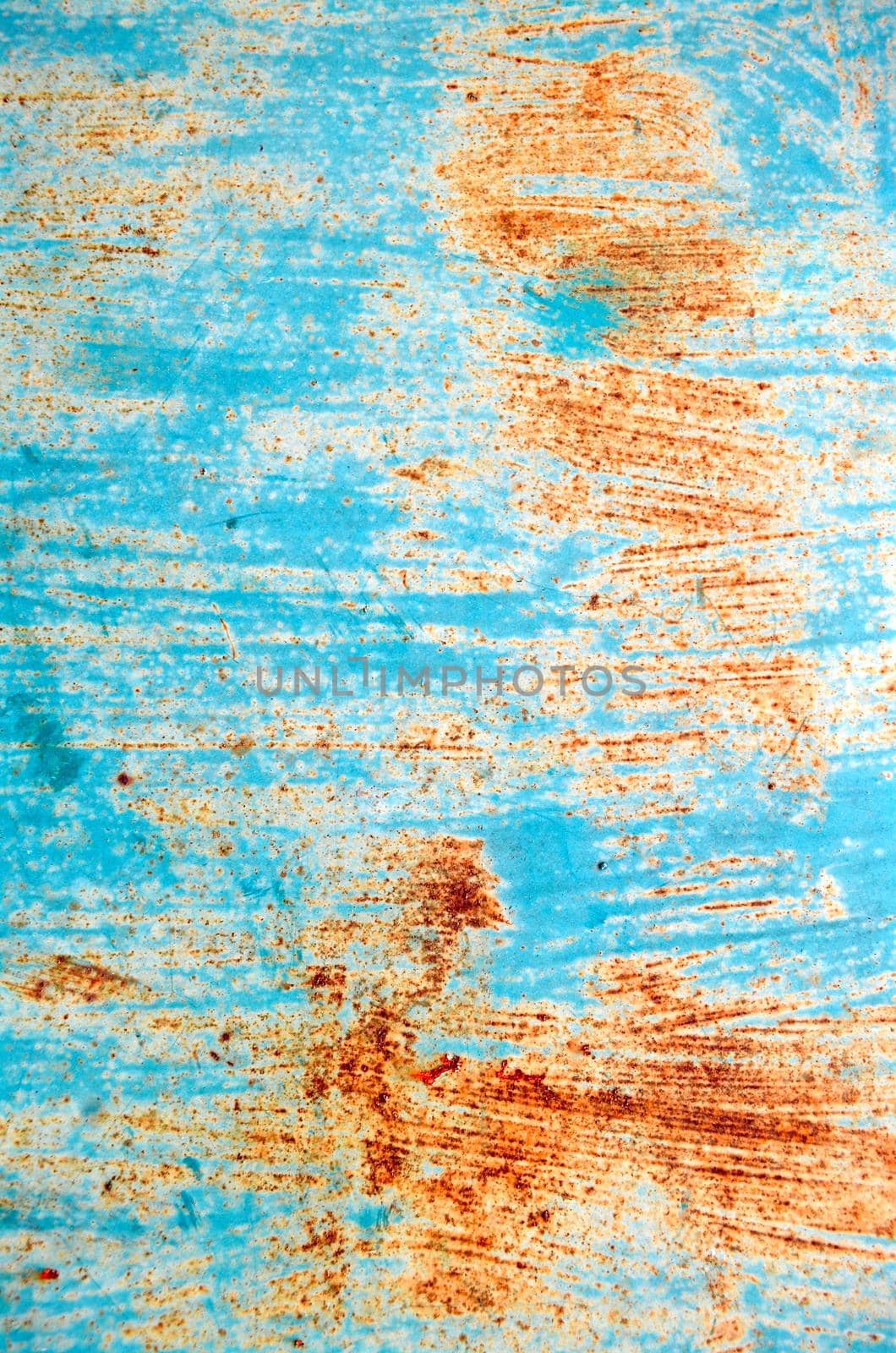 Closeup Rusted Galvanized iron plate, texture for background