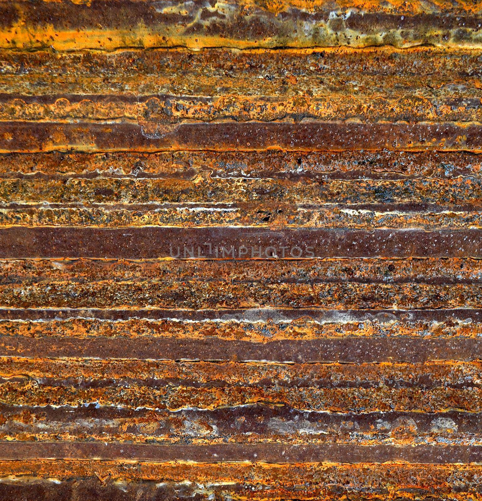 Closeup Rusted Galvanized iron plate, texture for background