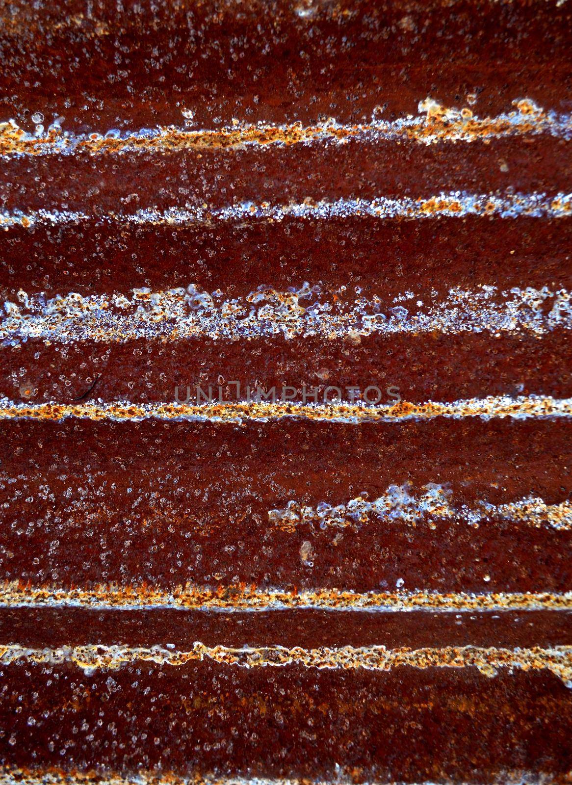 Closeup Rusted Galvanized iron plate, texture for background