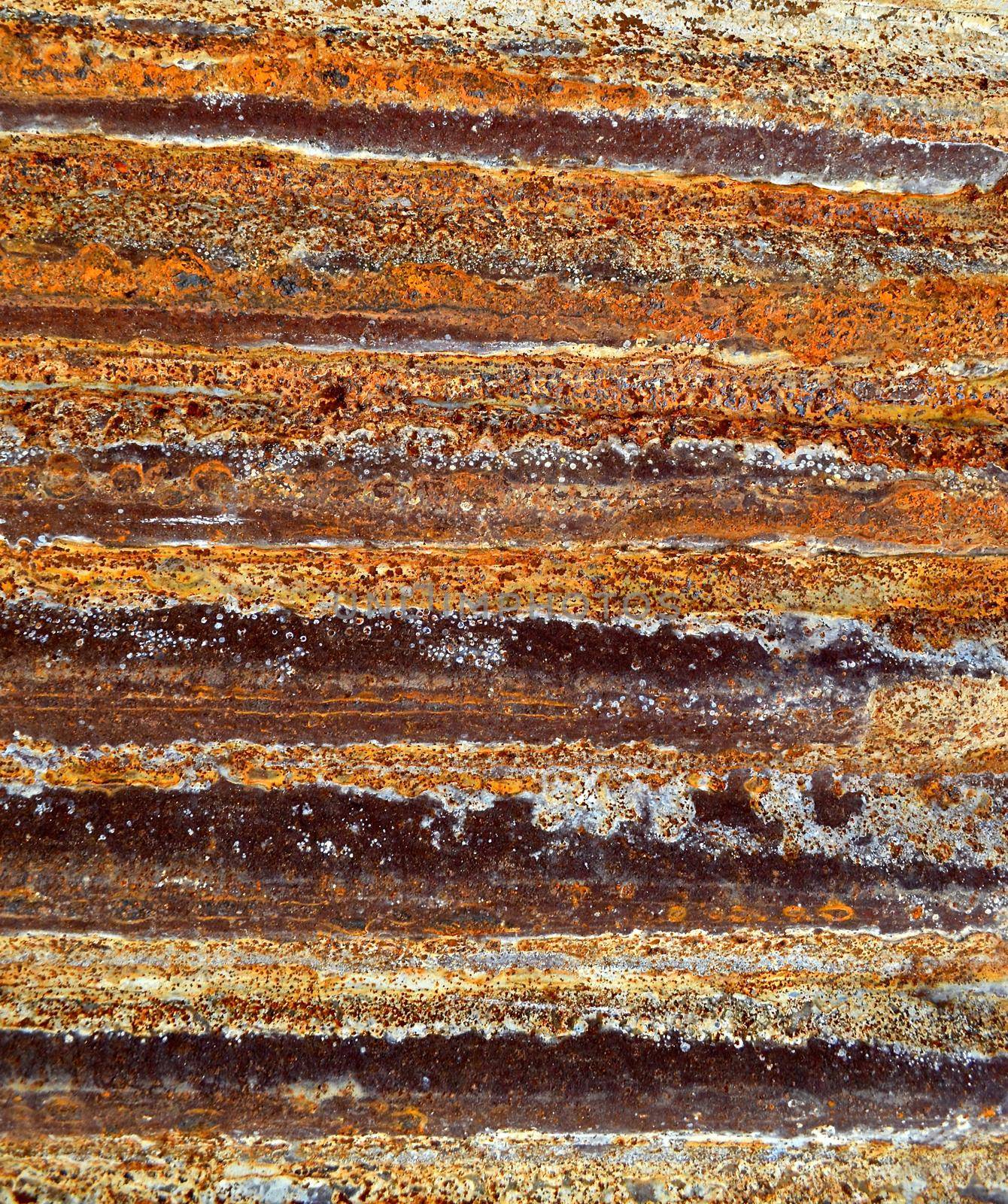 Closeup Rusted Galvanized iron plate, texture for background