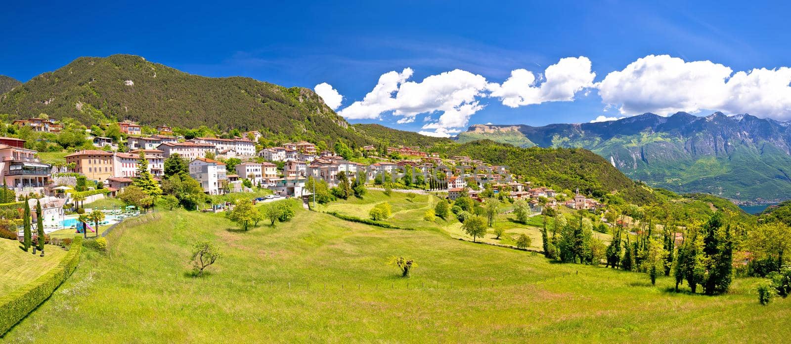 Idyllic village of Vesio in Dolomites Alps above Limone sul Garda by xbrchx