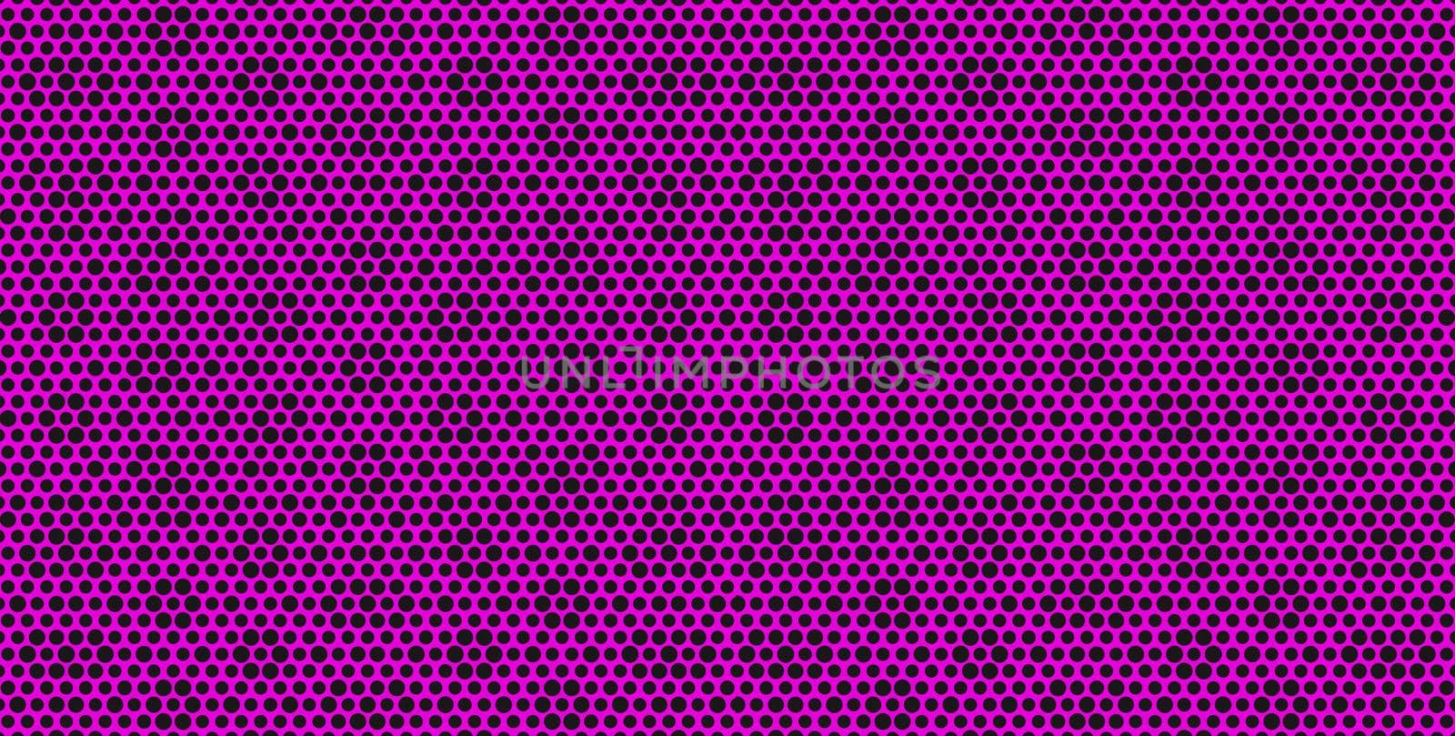 Black and purple dots halftone abstract illustration full frame background.