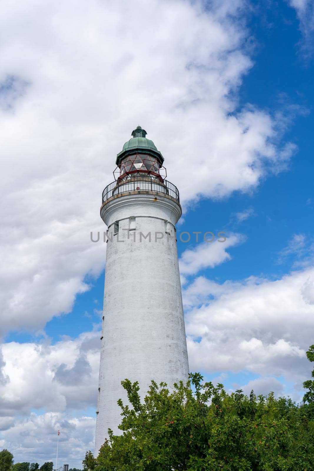 Stevns Lighthouse at Stevns Klint, Denmark by oliverfoerstner