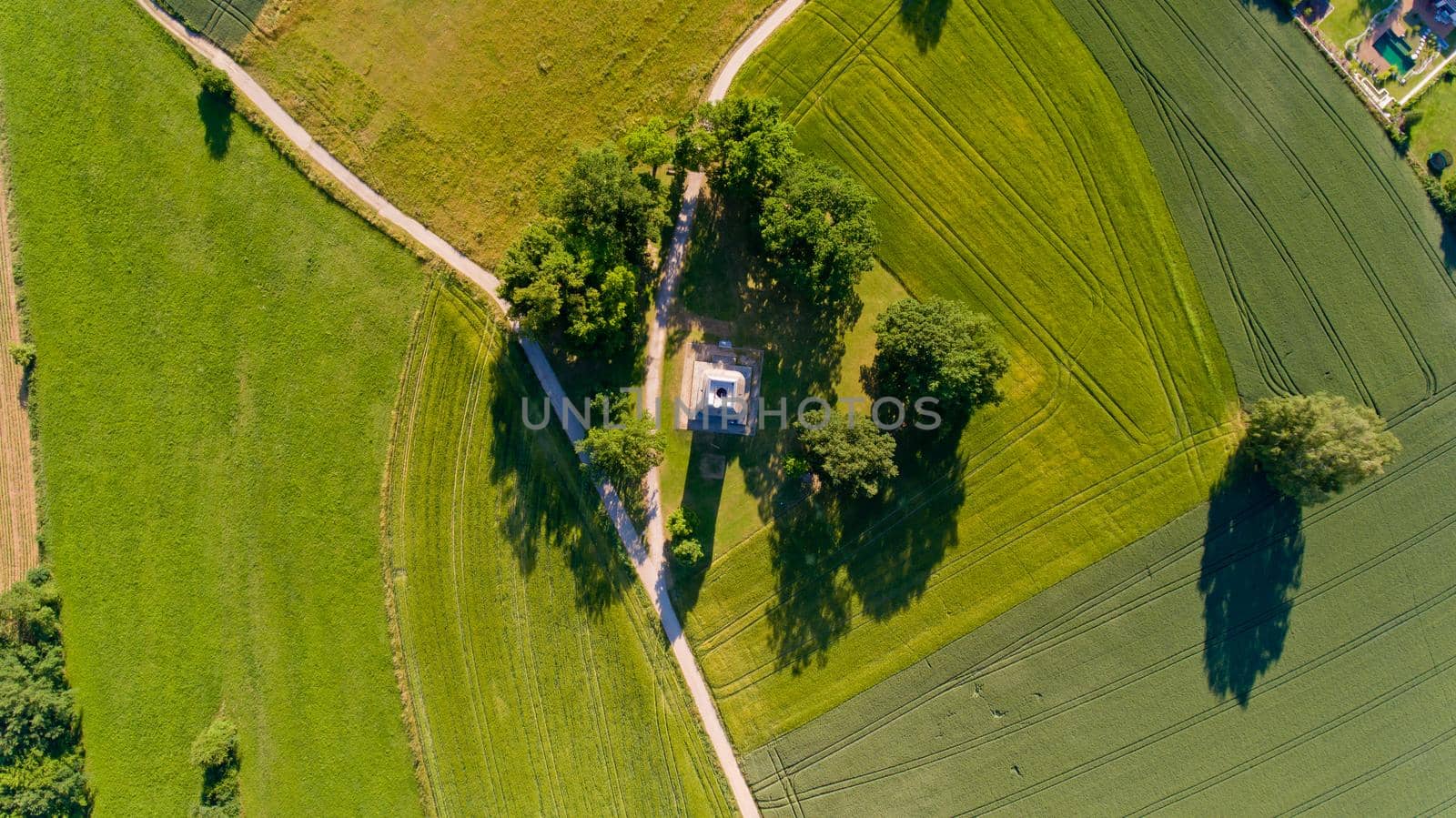 Top view of Augsburger Bismarckturm. Augsburg, Germany.