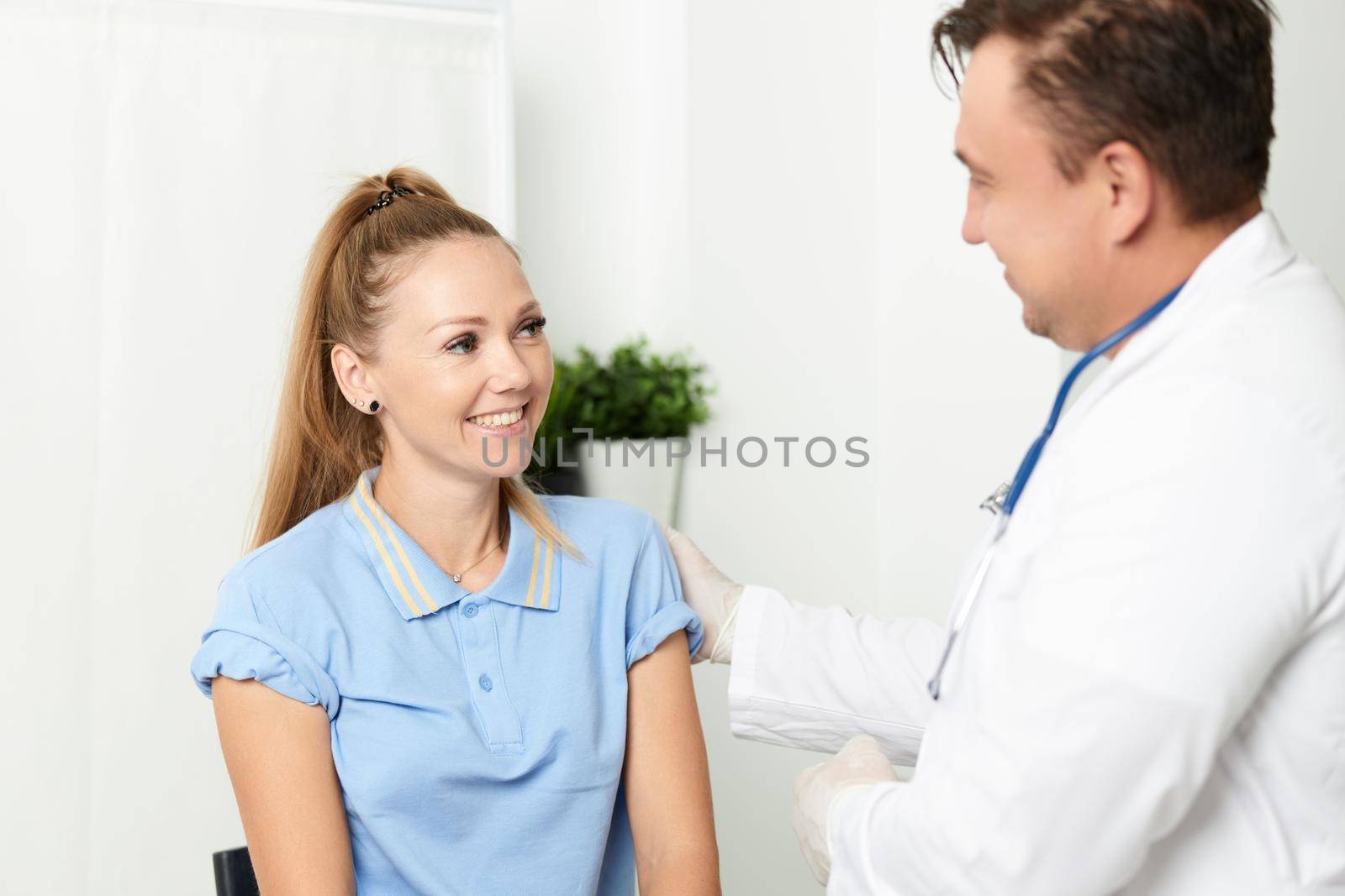 doctor examining a patient communication hospital treatment health by SHOTPRIME