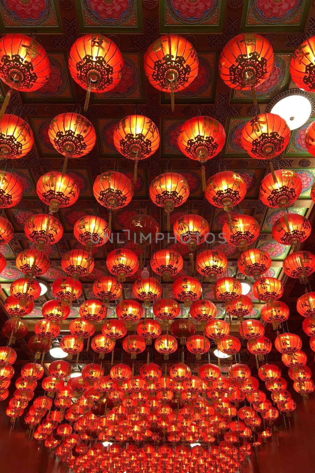 Chinese Red lanterns in china town preparation for the upcoming Chinese New Year by Nuamfolio