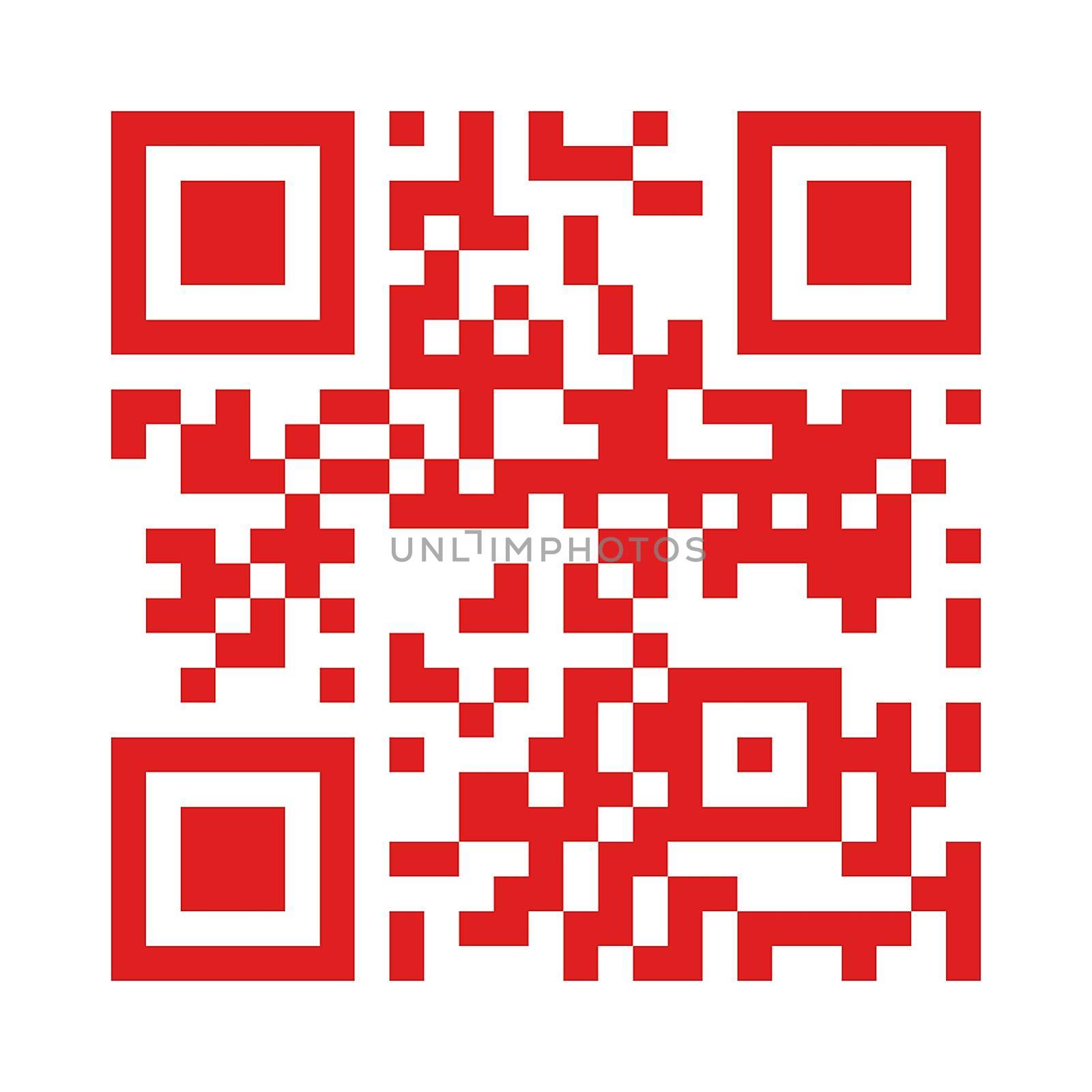 Red QR code by hamik