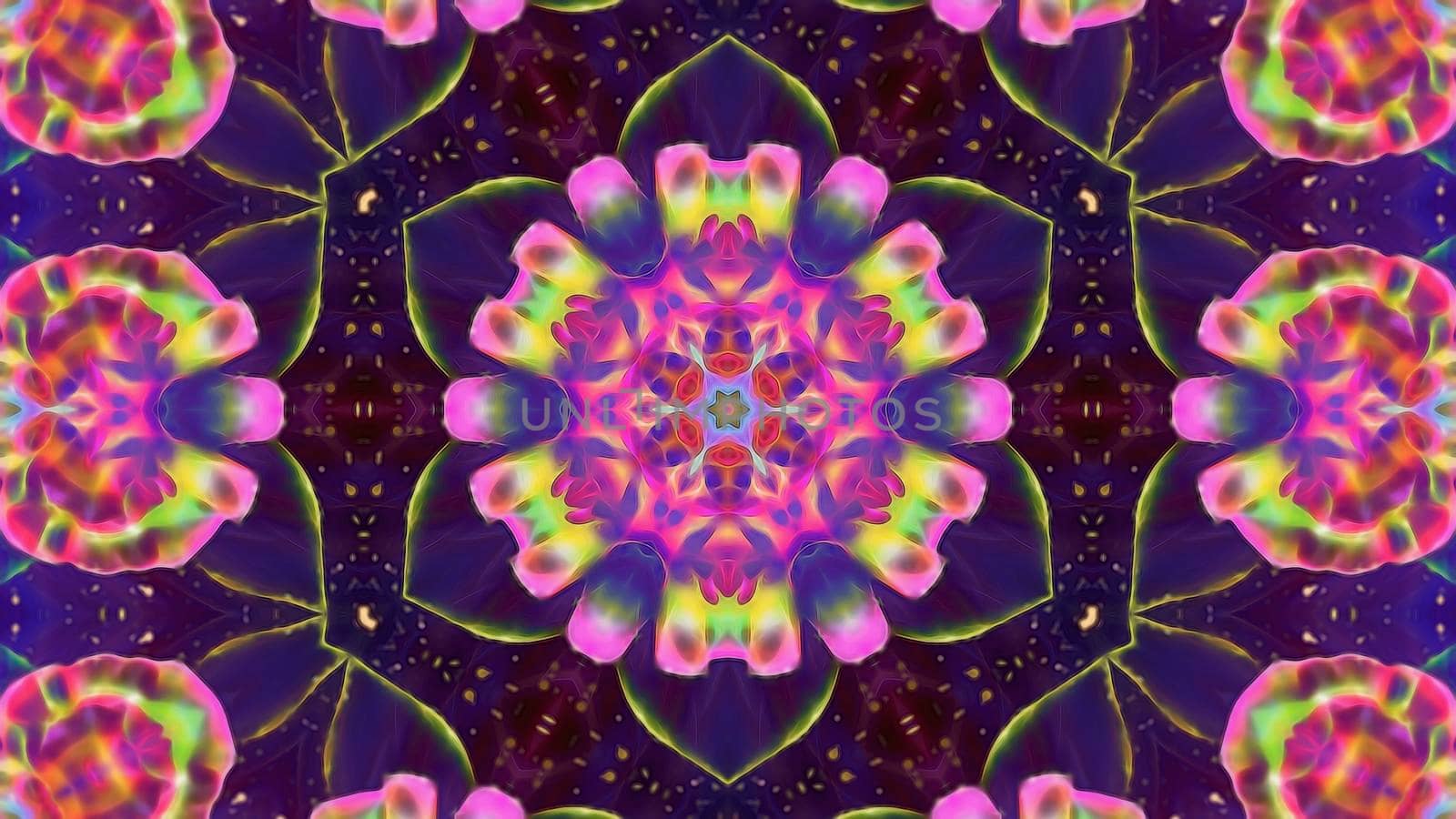 Abstract floral fantasy dark background. Illustration for design
