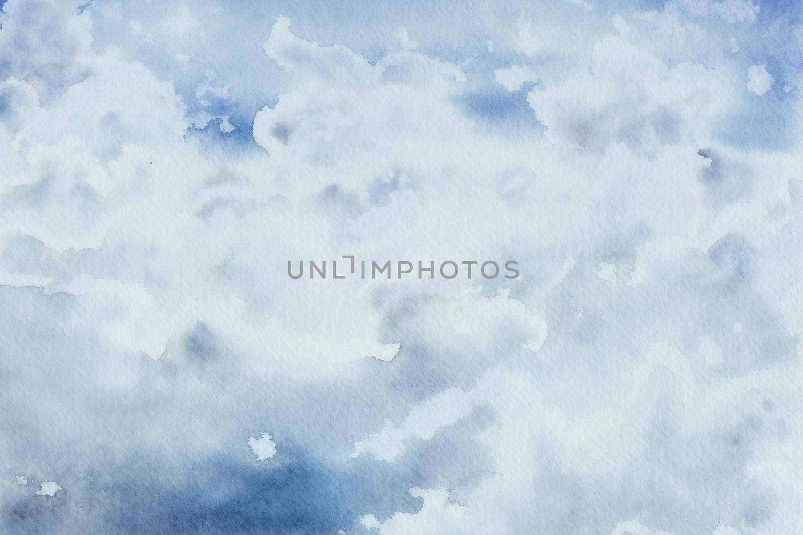 Watercolour painting nature sky background