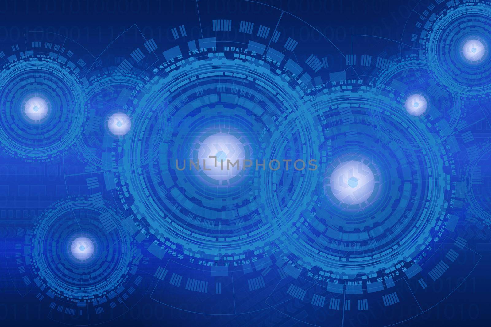 Abstract technology background for internet of things,AI technology and digital virtual technology concept by Nuamfolio