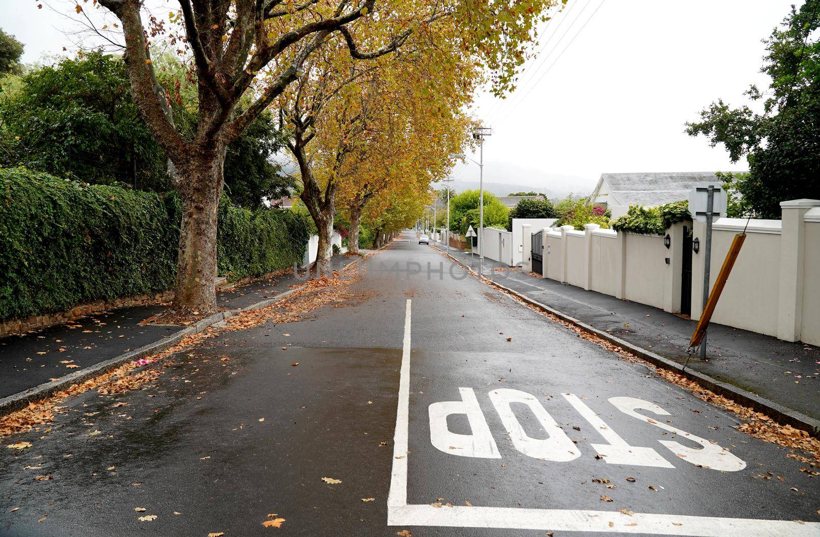 Cape Town, South Africa - 16 April 2020 : Empty streets of Cape town, South Africa during the lock down. by fivepointsix