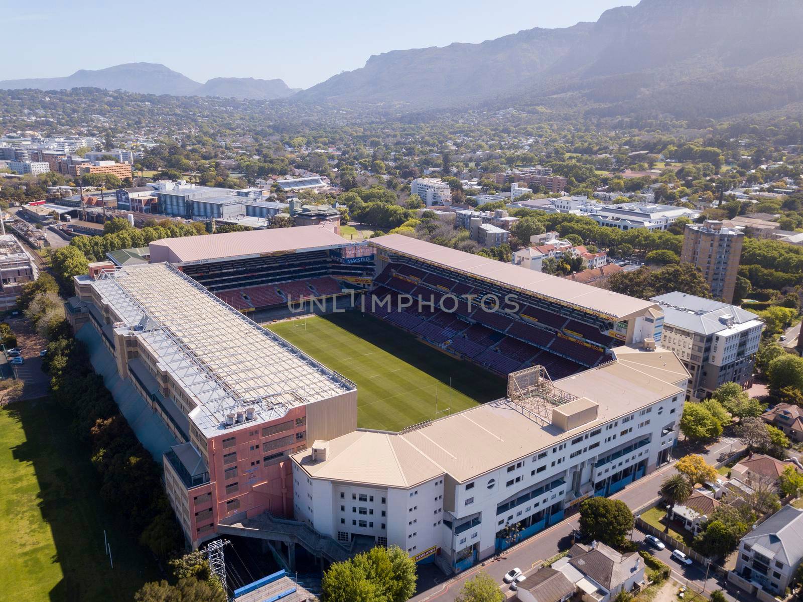 15 October 2020 - Cape Town, South Africa: Newlands rugby stadium in Cape Town, South Africa by fivepointsix
