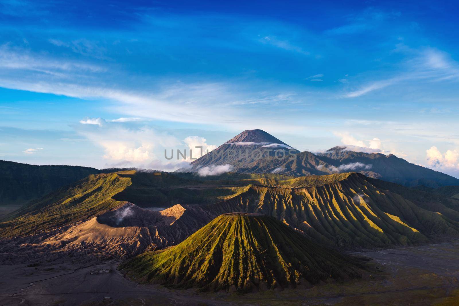 Mount Bromo volcanoes in Bromo Tengger Semeru National Park, East Java, Indonesia. by Nuamfolio