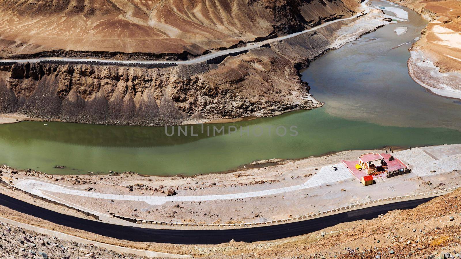 Confluence of Zanskar and Indus rivers - Leh, Ladakh, India
 by Nuamfolio