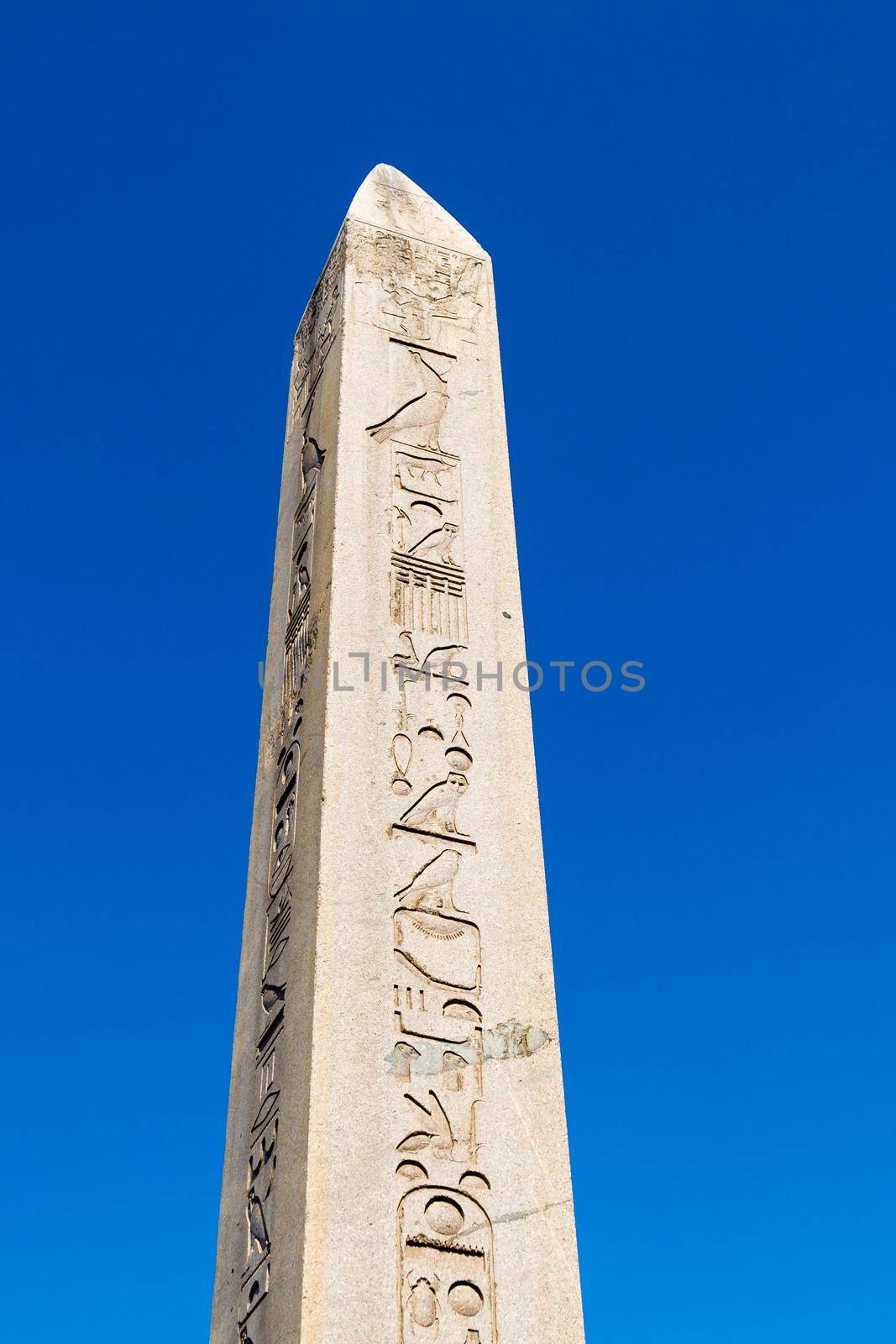 Obelisk in Hippodrome of Constantinople in Sultan Ahmet Square, Istanbul, Turkey by Nuamfolio