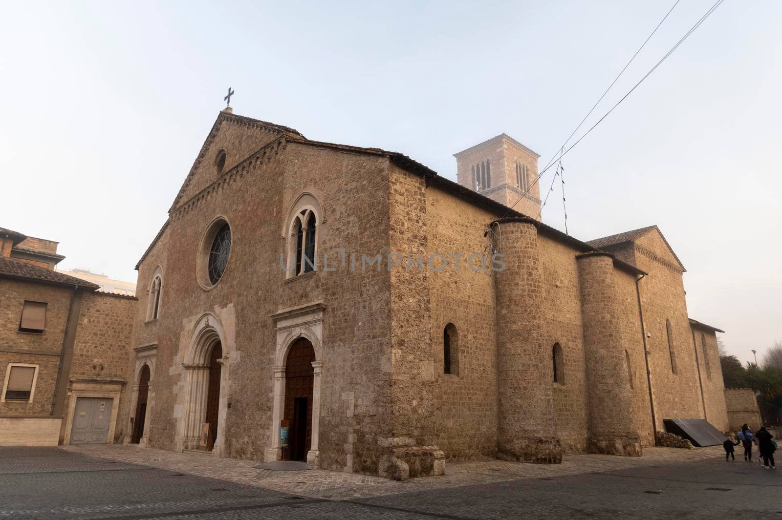 terni.italy jenuary 30 2021:church of San Francesco di terni in the city center