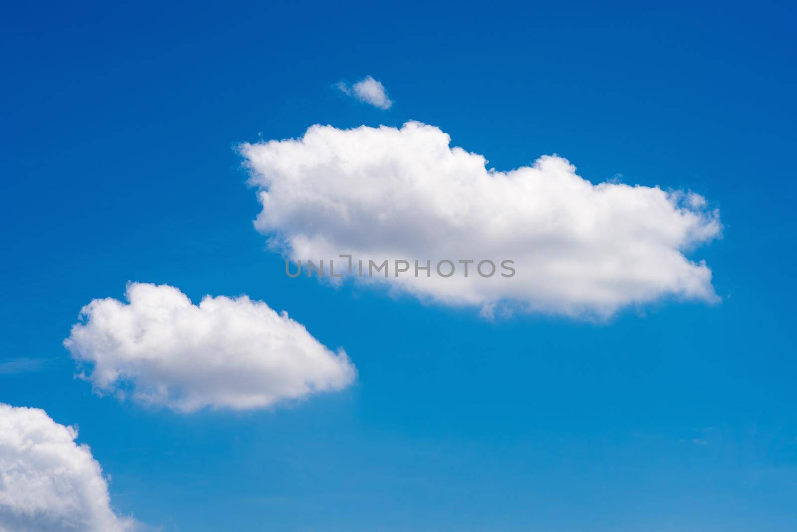 Nature white cloud on blue sky background in daytime, photo of nature cloud for freedom and nature concept