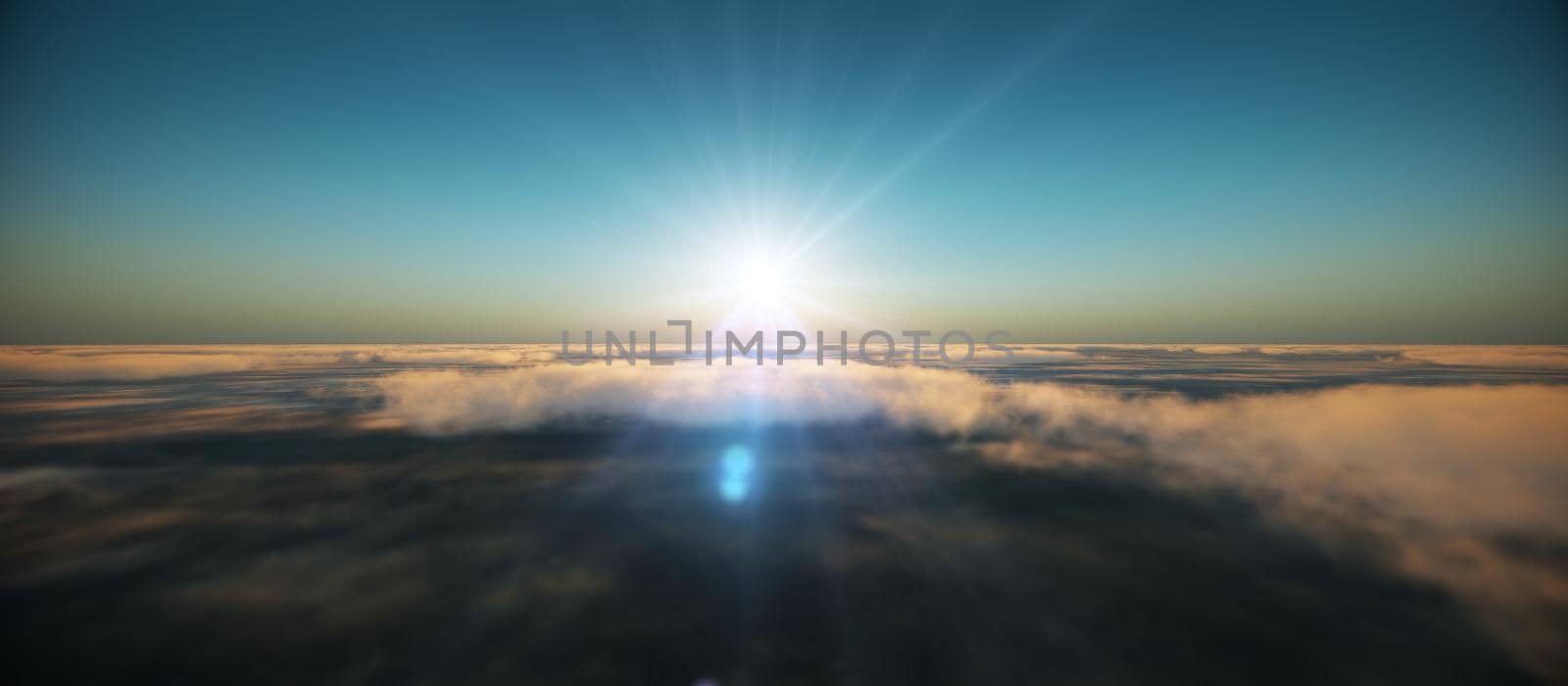 fly in clouds sunset by alex_nako