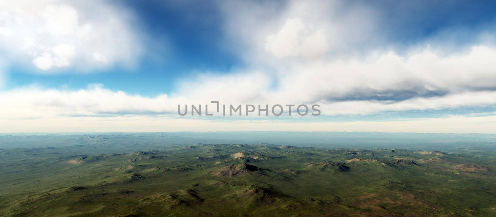 landscape area panorama clouds 3d by alex_nako