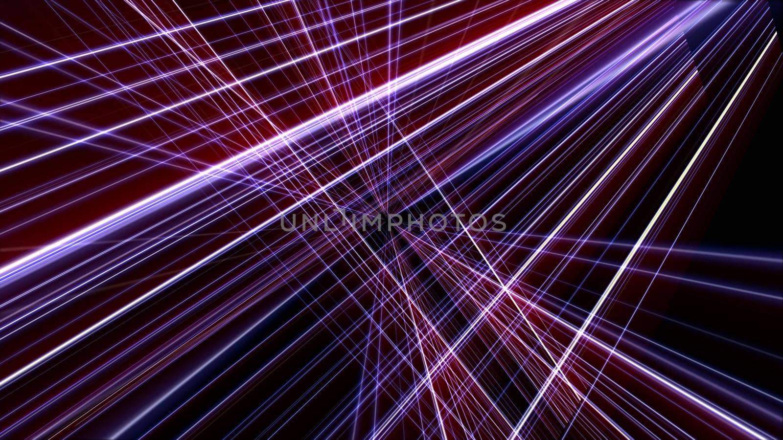 3d lines neon background abstract, render illustration