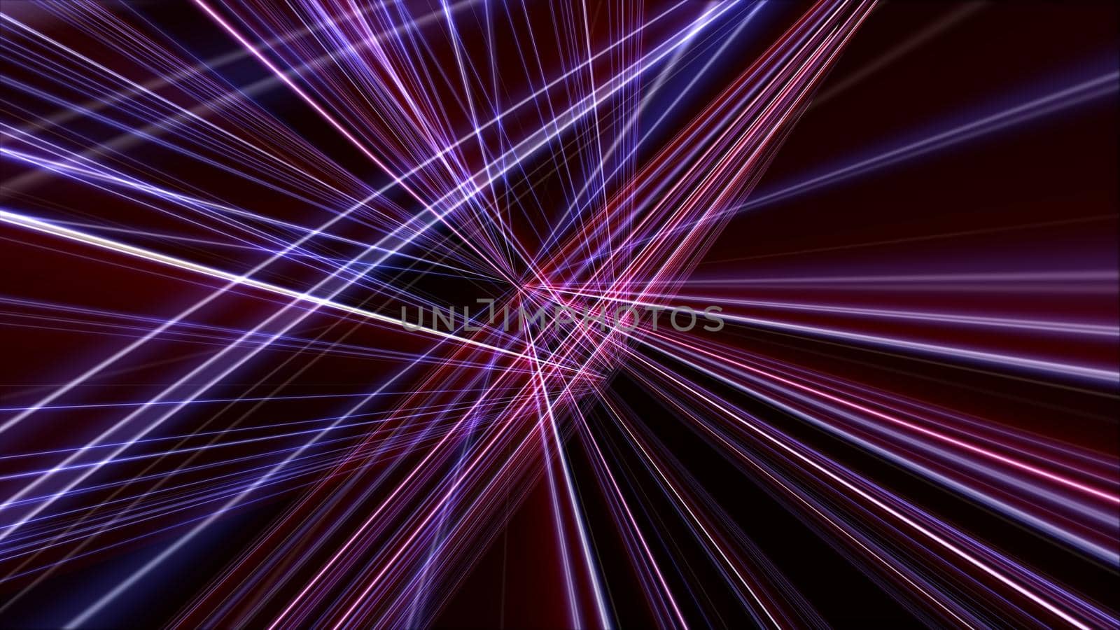 3d lines neon background abstract, render illustration