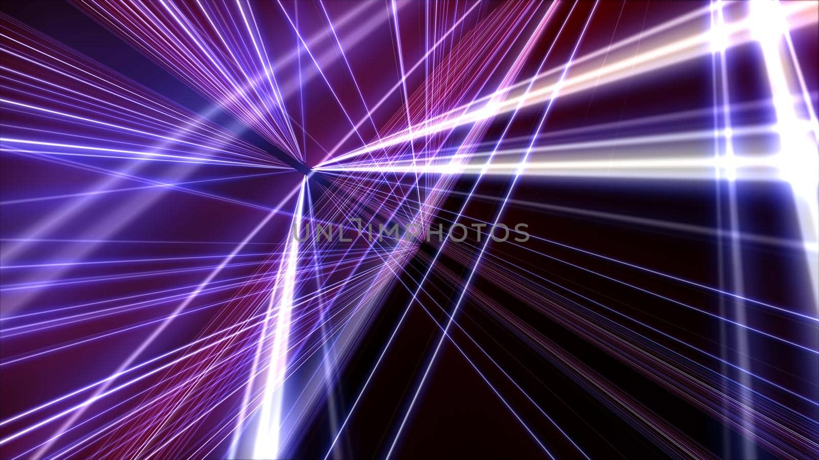 3d lines neon background abstract, render illustration