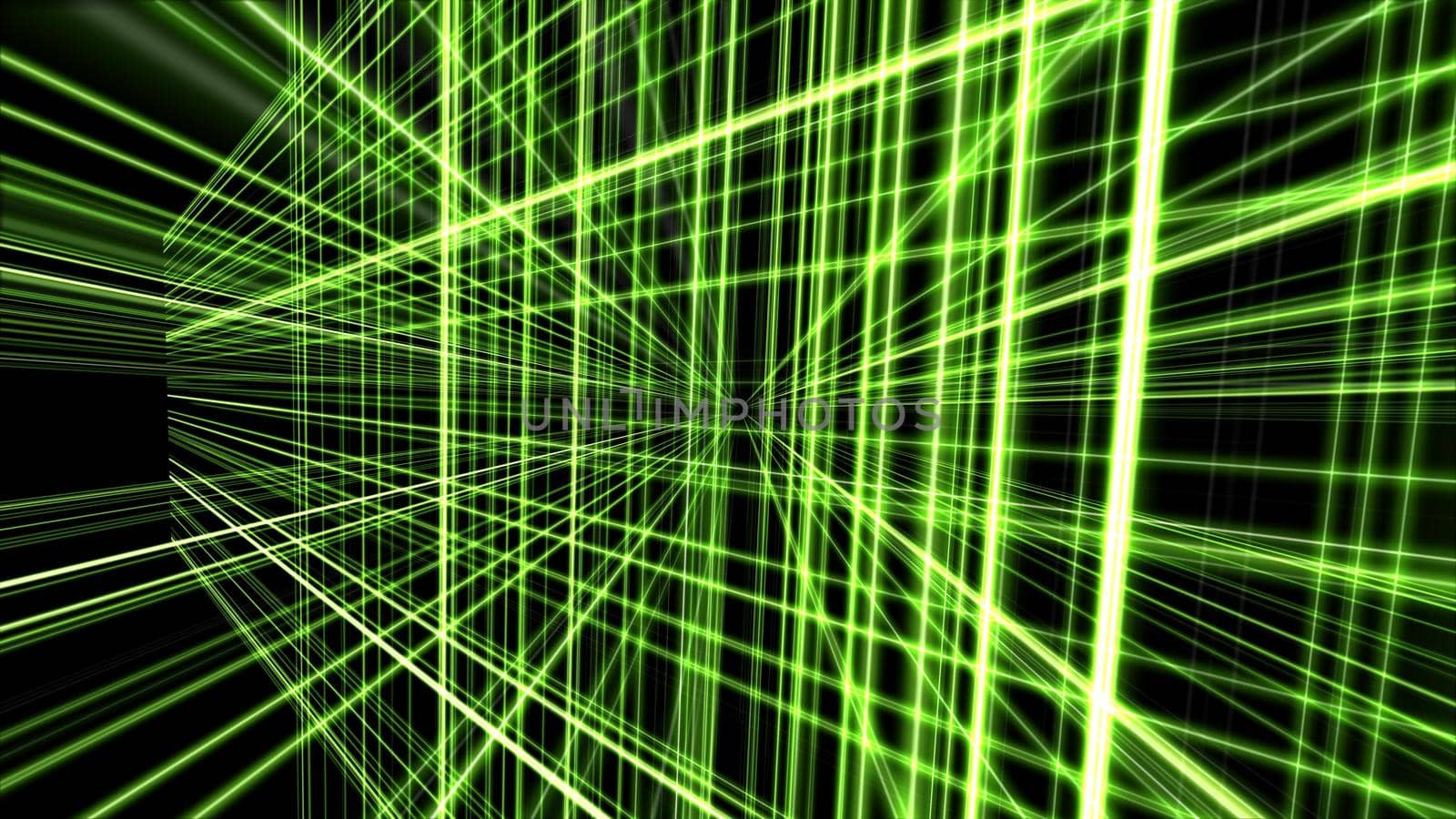 3d lines neon background abstract, render illustration