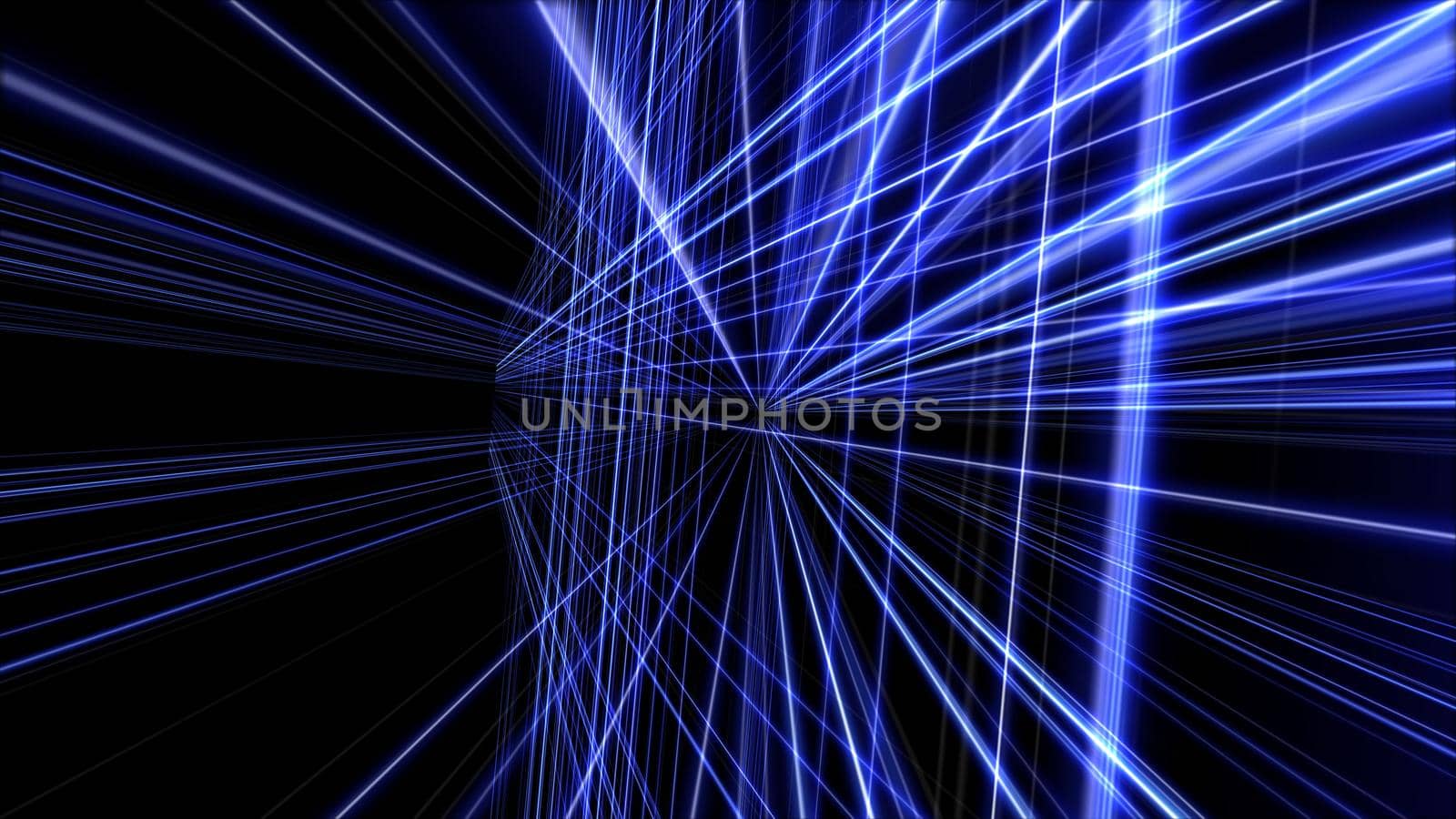 3d lines neon background abstract, render illustration