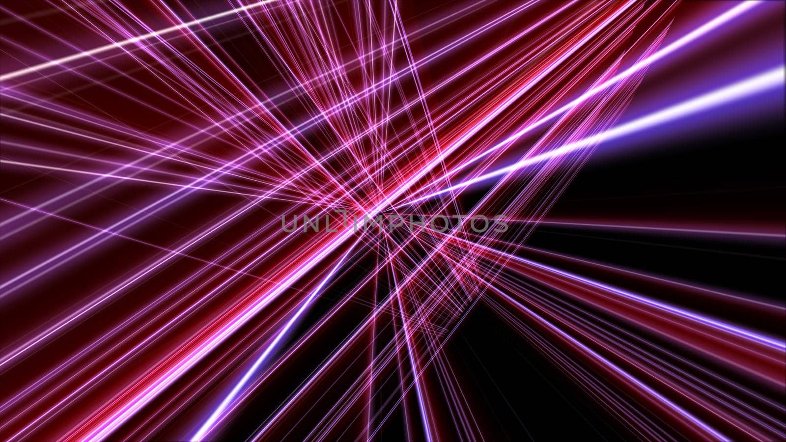 3d lines neon background abstract, render illustration