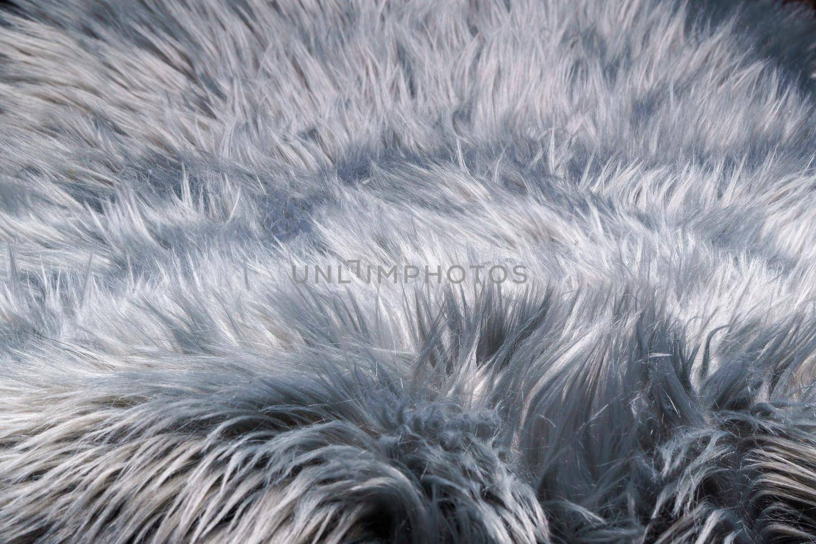A fur-like silver gray carpet structure, close-up by silent303